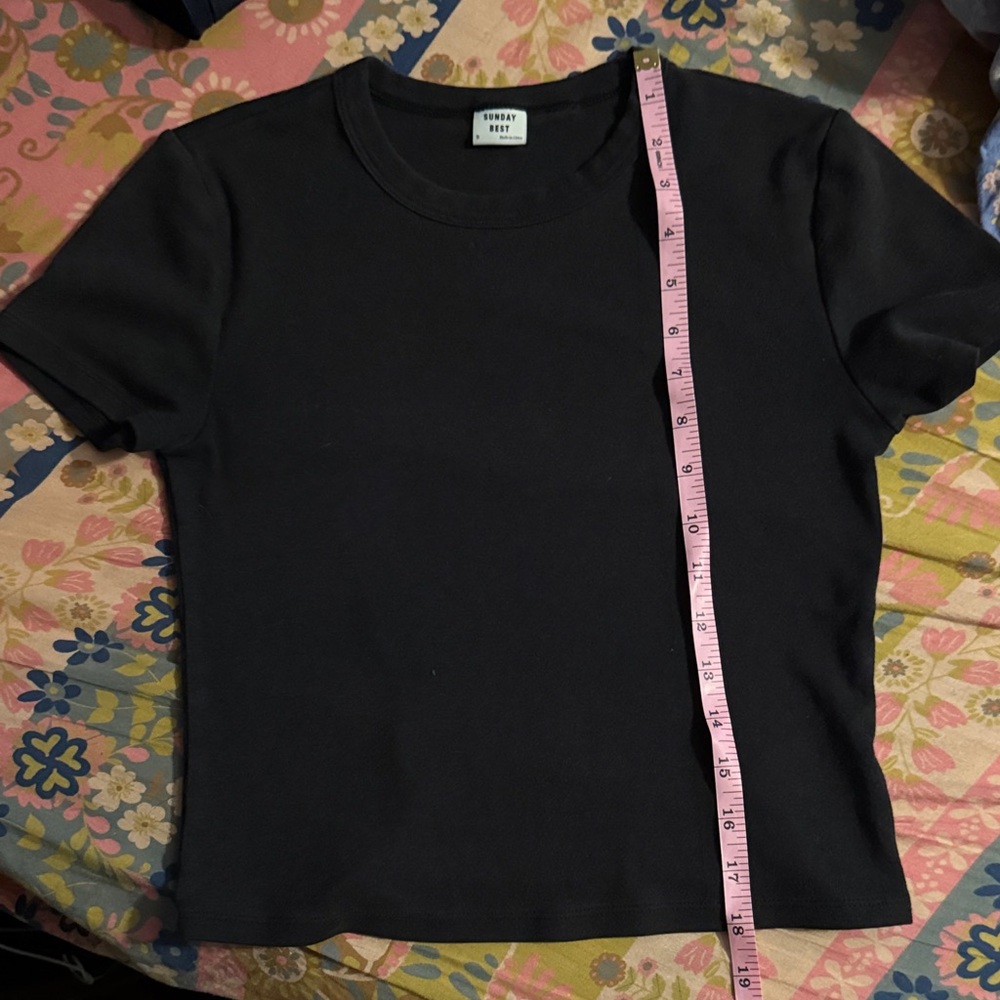 Sunday Best Classic Black Basic Tee - image 6